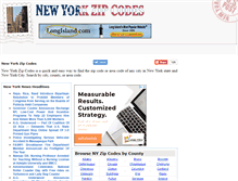 Tablet Screenshot of newyorkzipcodes.com